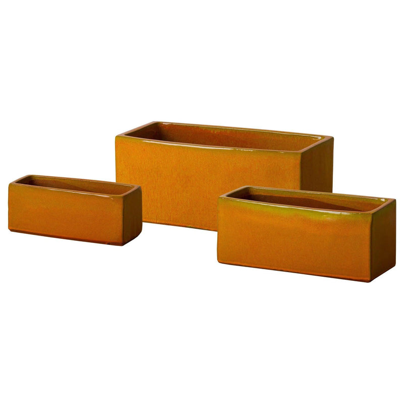 Rectangular Window Box Ceramic Planter Outdoor Planters LOOMLAN By Emissary