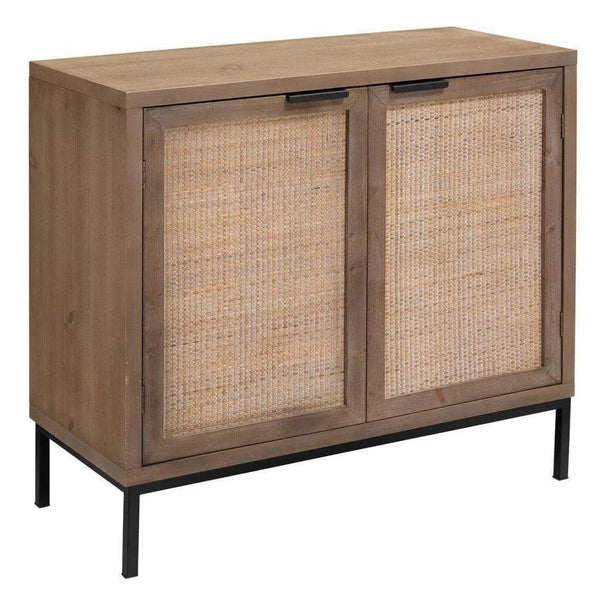 Reed Rattan 2 Door Accent Cabinet Accent Cabinets LOOMLAN By Jamie Young