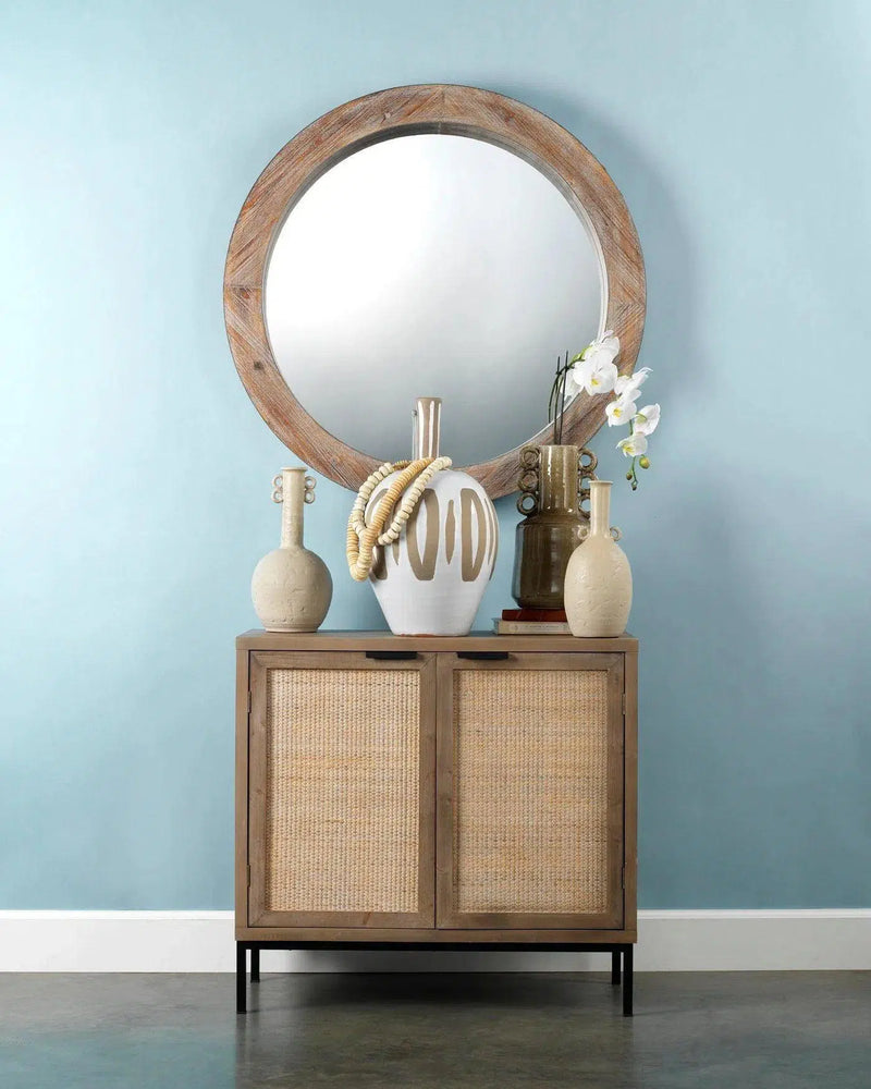 Reed Rattan 2 Door Accent Cabinet Accent Cabinets LOOMLAN By Jamie Young