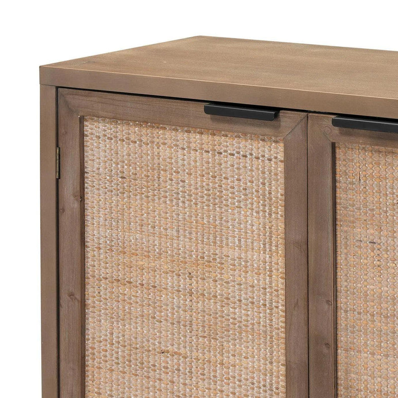 Reed Rattan 2 Door Accent Cabinet Accent Cabinets LOOMLAN By Jamie Young