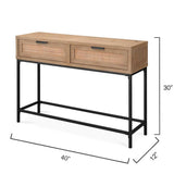 Reed Rattan Console Table With Drawers Coastal Life Console Tables LOOMLAN By Jamie Young