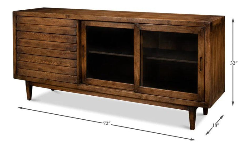 Reese Sideboard Brown Cabinet For Living Room Sideboards LOOMLAN By Sarreid