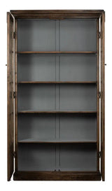 Refined Arches Tall Curio Bookcase Glass Doors Bookcases LOOMLAN By Sarreid