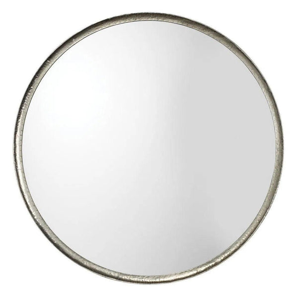 Refined Silver Round Mirror Mid Century Modern Decor Wall Mirrors LOOMLAN By Jamie Young