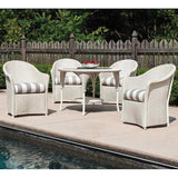 Reflections Wicker Patio Dining Table and Chair Set for 4 Lloyd Flanders Outdoor Dining Sets LOOMLAN By Lloyd Flanders