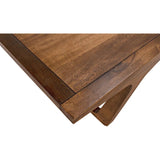 Regal Walnut Wood Modern Rectangular Dining Table Sled Base Dining Tables LOOMLAN By Noir