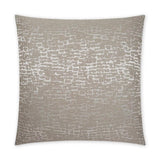 Regine Driftwood Glam Tan Taupe Large Throw Pillow With Insert Throw Pillows LOOMLAN By D.V. Kap