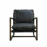 Relax Brown Leather Accent Chair Accent Chairs LOOMLAN By LH Imports