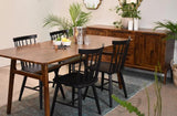 Remix Solid Wood Dining Table for 6 People Dining Tables LOOMLAN By LH Imports