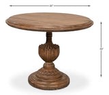 Renaissance Pedestal Round Dining Table Seats 4 Dining Tables LOOMLAN By Sarreid