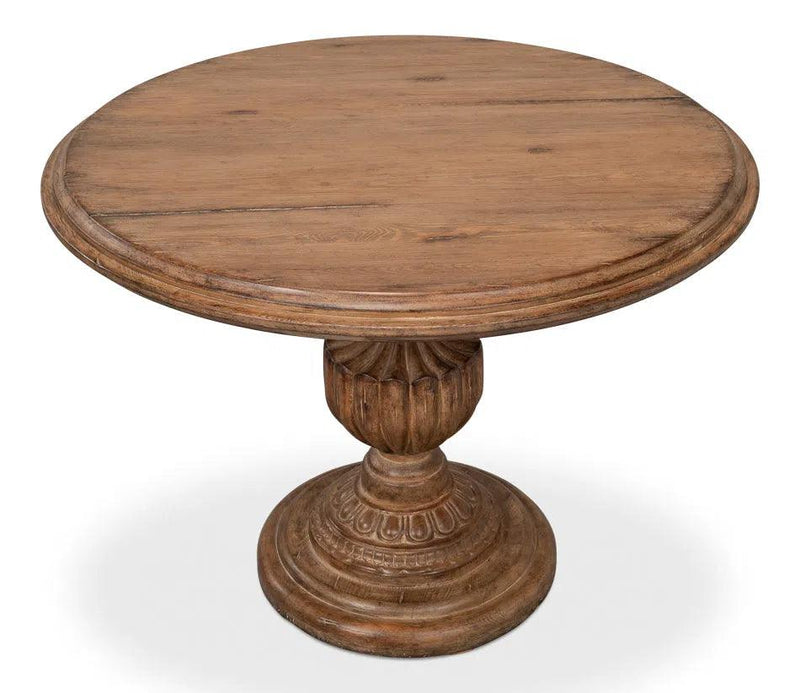 Renaissance Pedestal Round Dining Table Seats 4 Dining Tables LOOMLAN By Sarreid