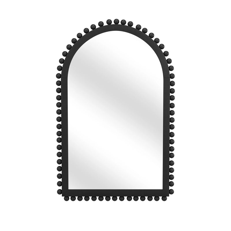 Renn Wood Black Vertical Wall Mirror Wall Mirrors LOOMLAN By Bassett Mirror