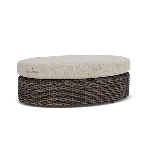 Replacement Cushions For Largo Outdoor Sunbrella Oval Ottoman Outdoor Replacement Cushions LOOMLAN By Lloyd Flanders