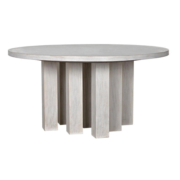 Resistance Dining Table, White Wash Dining Tables LOOMLAN By Noir