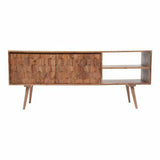 Retro Style Wood TV Stand for TV up to 55 Inches TV Stands & Media Centers LOOMLAN By Moe's Home