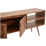 Retro Style Wood TV Stand for TV up to 55 Inches TV Stands & Media Centers LOOMLAN By Moe's Home