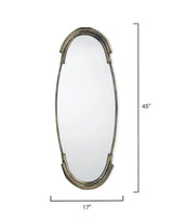 Reversible Antique Silver Aluminum Margaux Wall Mirror Wall Mirrors LOOMLAN By Jamie Young