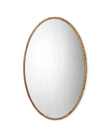 Reversible Corngrass Braided Oval Wall Mirror Wall Mirrors LOOMLAN By Jamie Young