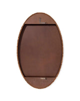 Reversible Corngrass Braided Oval Wall Mirror Wall Mirrors LOOMLAN By Jamie Young