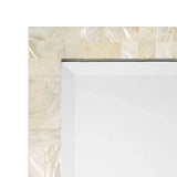 Reversible Cream Mother of Pearl Rectangle Wall Mirror Wall Mirrors LOOMLAN By Jamie Young