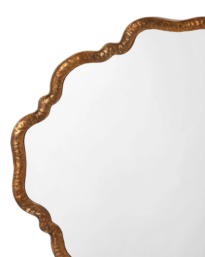 Reversible Position Antique Brass Elise Wall Mirror Wall Mirrors LOOMLAN By Jamie Young