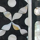 Reversible Position Black Mother of Pearl Evelyn Wall Mirror Wall Mirrors LOOMLAN By Jamie Young