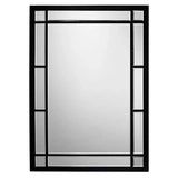 Reversible Rectangle Black Iron Chelsea Wall Mirror Wall Mirrors LOOMLAN By Jamie Young