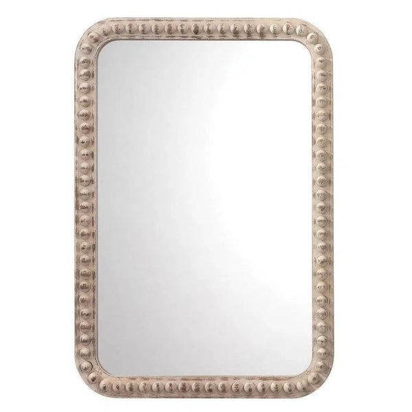 Reversible White Washed Fir Wood Rectangle Audrey Wall Mirror Wall Mirrors LOOMLAN By Jamie Young