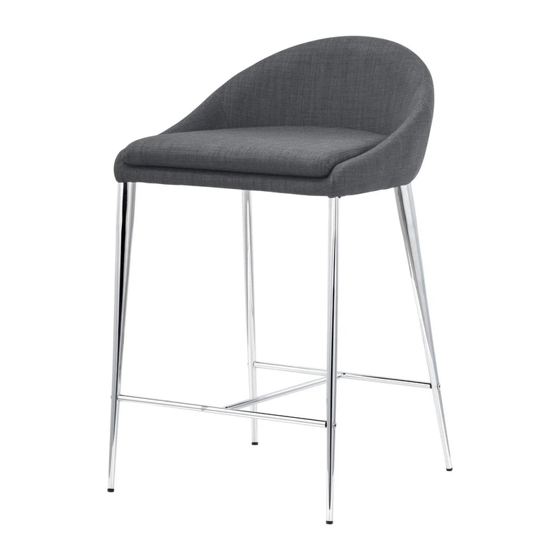 Reykjavik Counter Chair (Set of 2) Graphite Counter Stools LOOMLAN By Zuo Modern