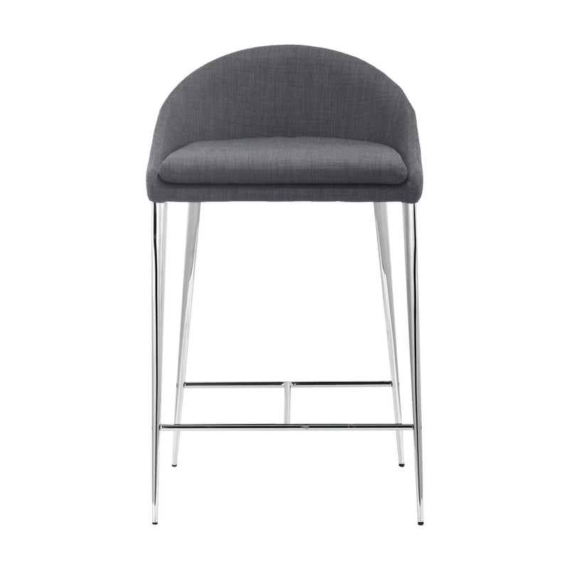 Reykjavik Counter Chair (Set of 2) Graphite Counter Stools LOOMLAN By Zuo Modern