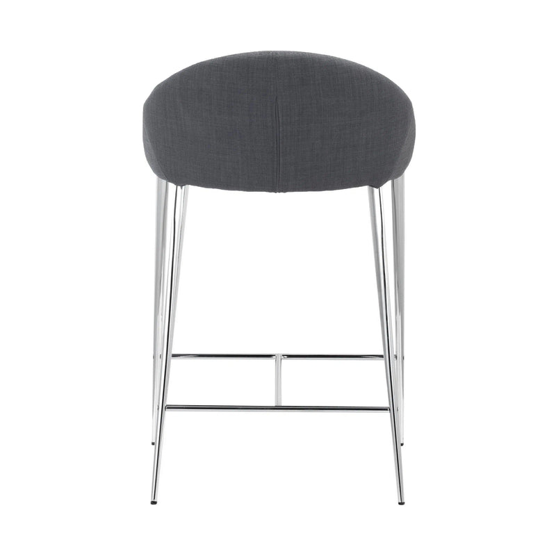 Reykjavik Counter Chair (Set of 2) Graphite Counter Stools LOOMLAN By Zuo Modern