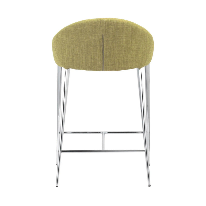 Reykjavik Counter Chair (Set of 2) Pea Green Counter Stools LOOMLAN By Zuo Modern