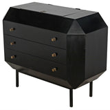 Rhiana Wood Black Dresser Dressers LOOMLAN By Noir