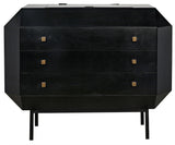 Rhiana Wood Black Dresser Dressers LOOMLAN By Noir