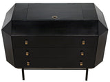 Rhiana Wood Black Dresser Dressers LOOMLAN By Noir