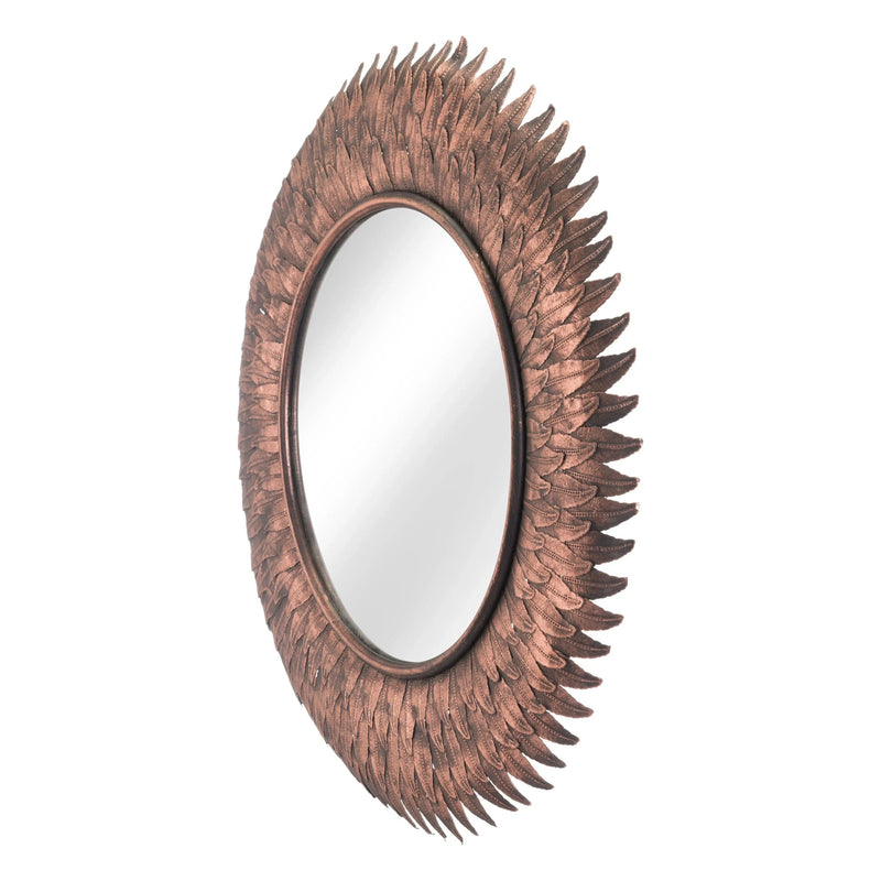 Rhoda Mirror Copper Wall Mirrors LOOMLAN By Zuo Modern