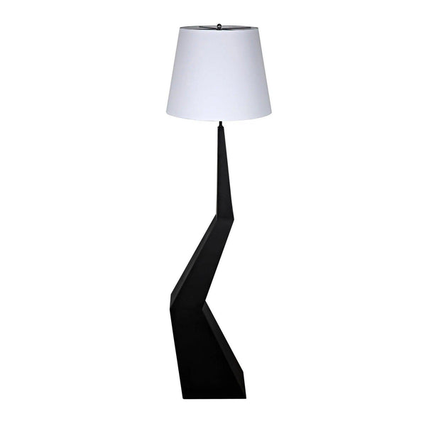 Rhombus Floor Lamp with Shade, Black Metal Floor Lamps LOOMLAN By Noir