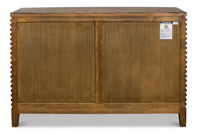 Ribbed Remington Small Sideboard Sideboards LOOMLAN By Sarreid