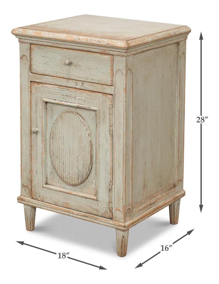 Ribbon One Door Commode Sage Dressers LOOMLAN By Sarreid