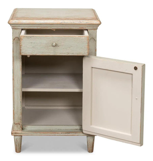 Ribbon One Door Commode Sage Dressers LOOMLAN By Sarreid