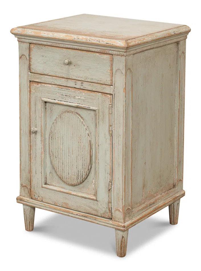 Ribbon One Door Commode Sage Dressers LOOMLAN By Sarreid