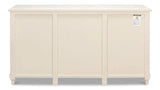 Ribbon Three Door Sideboard Antique White Sideboards LOOMLAN By Sarreid