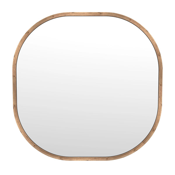 Richards Metal Gold Wall Mirror Wall Mirrors LOOMLAN By Bassett Mirror