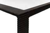 Ridged Iron Rectangular Coffee Table Coffee Tables LOOMLAN By Sarreid