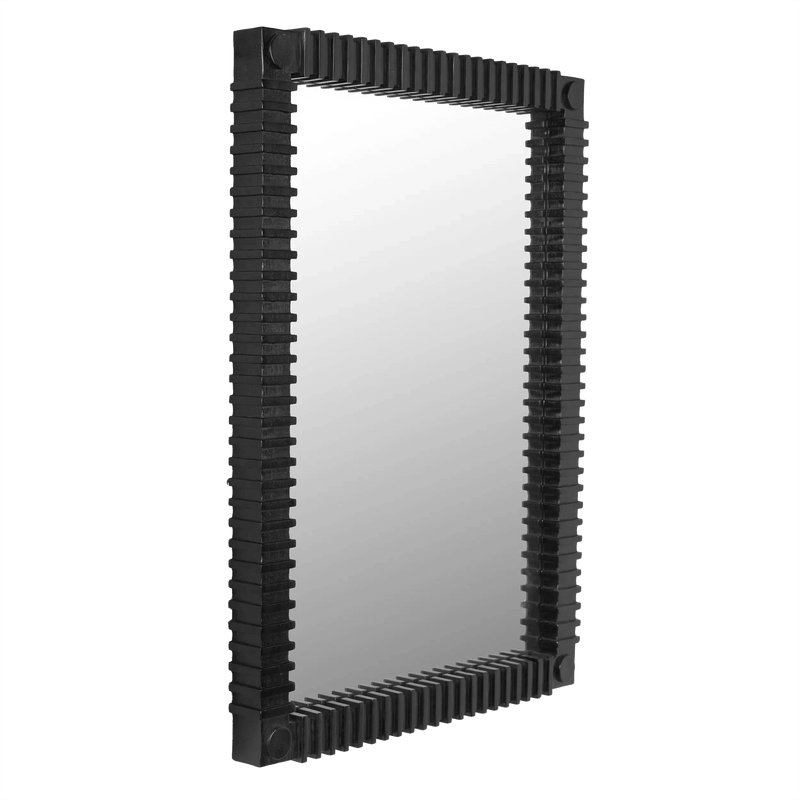 Rift Wood Vertical Mirror Wall Mirrors LOOMLAN By Noir