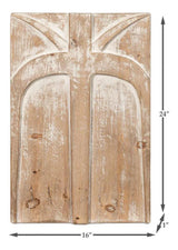 Ringo Natural Wood Carved Panel Room Dividers LOOMLAN By Sarreid