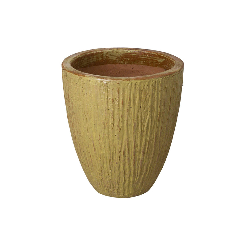 Ripple Round Ceramic Planter Outdoor Planters LOOMLAN By Emissary