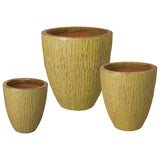 Ripple Round Ceramic Planter Outdoor Planters LOOMLAN By Emissary