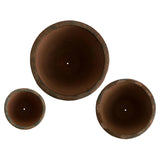 Ripple Round Ceramic Planter Outdoor Planters LOOMLAN By Emissary