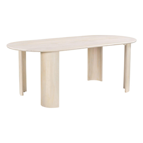 Risan Dining Table Natural Dining Tables LOOMLAN By Zuo Modern